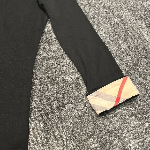 Burberry Britt Black 3/4 Sleeve Shirt Women’s Size XS - Picture 9 of 9